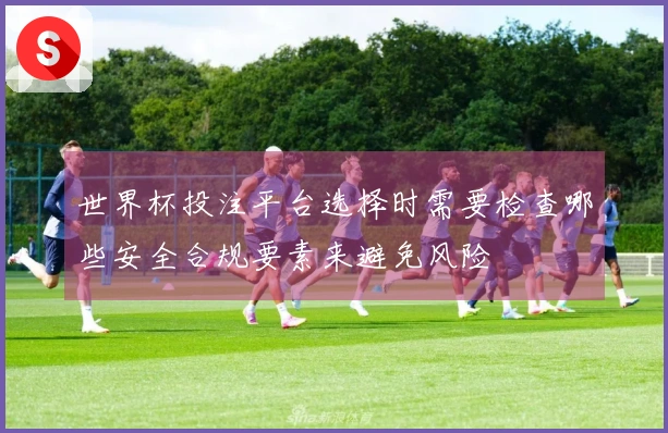 世界杯投注平台选择时需要检查哪些安全合规要素来避免风险